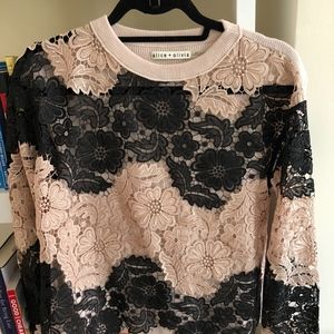 Alice + Olivia Lace Sweater